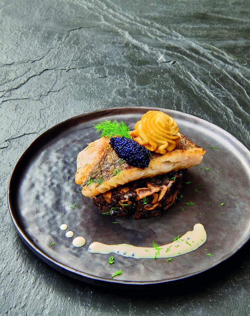 Food styling studio fish